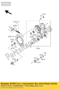 Kawasaki 920571400 corrente, unidade, ek520sr-o - Lado inferior