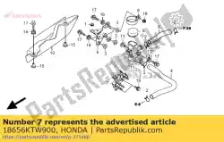 Qui puoi ordinare nessuna descrizione disponibile al momento da Honda , con numero parte 18656KTW900: