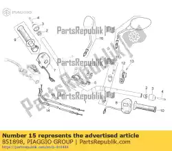 Tutaj możesz zamówić zwrot przesy? U gazu od Piaggio Group , z numerem części 851898: