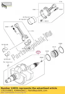 kawasaki 130310983 01 crankshaft-comp - Bottom side