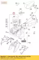 90607013144, KTM, tanque de combustível cpl. ktm  duke 125 200 250 390 2011 2012 2013 2014 2015 2016 2017 2018 2019, Novo