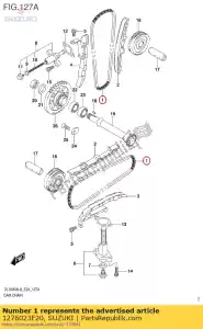 suzuki 1276023F20 corrente, cam.drive - Lado inferior