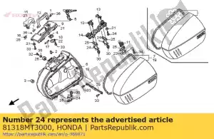 Honda 81318MT3000 placa, configuração de dobradiça - Lado inferior