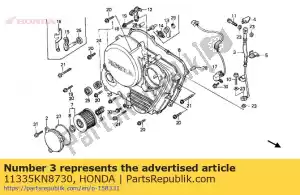 Honda 11335KN8730 manguera comp., aceite pa - Lado inferior