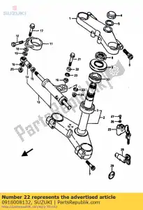 Suzuki 0918008132 spacer - Bottom side