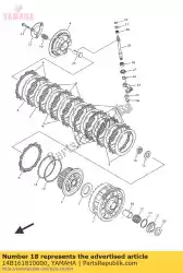 Here you can order the spacer 1 from Yamaha, with part number 14B161810000: