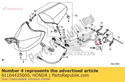 Ici, vous pouvez commander le col, couverture latérale auprès de Honda , avec le numéro de pièce 61104435000: