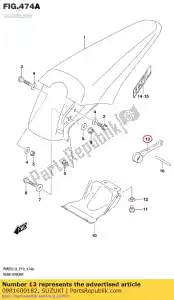 suzuki 0981600182 spaaner,box - Bottom side