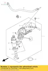 Here you can order the pump assy,fuel from Suzuki, with part number 1510010F10: