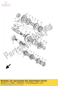 yamaha 90387211T900 coleira (2gh) - Lado inferior