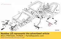 89217MAT000, Honda, driver, schroef (nr.2 +) honda  cb cbr gl 600 1100 1300 1500 1997 1998 1999 2000 2001 2002 2003 2004 2005 2006 2007 2008 2009 2010 2020, Nieuw