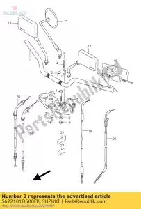 Suzuki 5622101D500FP titular, lh - Lado inferior