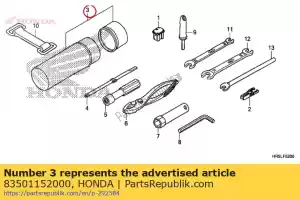 honda 83501152000 caja, herramienta - Lado inferior