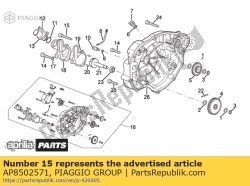 Aprilia AP8502571, Vite m6x55, OEM: Aprilia AP8502571