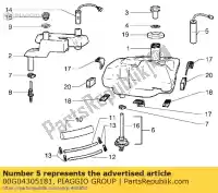 00G04305181, Piaggio Group, galleggiante di livello carburante derbi piaggio atlantis atlantis o atlantis red bullet e atlantis two chic e diesis gp gp series predator o 50 100 1998 1999 2001 2002 2003 2004 2005 2007, Nuovo