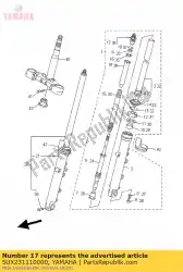 Aqui você pode pedir o parafuso, tampa em Yamaha , com o número da peça 5UX231110000: