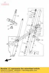 yamaha 5UX231110000 parafuso, tampa - Lado inferior