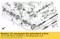 41411HM7610, Honda, case sub assy., fr. ko?o z?bate honda trx 400 450 2000 2001, Nowy