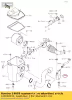 140690030, Kawasaki, respiro kaf400hkf kawasaki  kdx kr kx 125 200 250 400 500 1985 1986 1987 1988 1989 1990 1991 1992 1993 2017 2018 2019 2020 2021, Novo