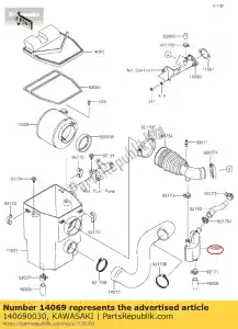 kawasaki 140690030 respiro kaf400hkf - Lado inferior