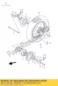 suzuki 6471219C01 ring, regelaar - Onderkant