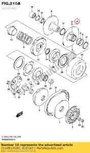 suzuki 2124833G00 pino, dri móvel - Lado inferior