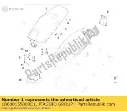 Ici, vous pouvez commander le ensemble de selle auprès de Piaggio Group , avec le numéro de pièce 1B000155000C1: