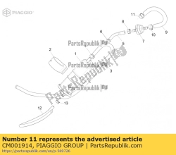 Aprilia CM001914, Slangklem, OEM: Aprilia CM001914