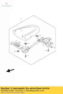 Suzuki 4529001H00 huelguista - Lado inferior