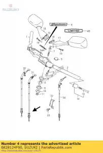 suzuki 6828124F00 emblemat, r?czka h - Dół