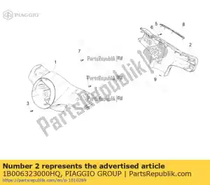 Piaggio Group 1B006323000HQ copertura posteriore del manubrio - Il fondo