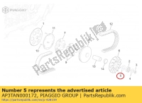 AP3TAN000172, Aprilia, entretoise 14.3x23x1, Nouveau