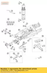 Aqui você pode pedir o monoshock 85/105 sx 07 em KTM , com o número da peça 15187C02: