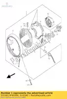 3510013F60999, Suzuki, headlamp assy suzuki gz marauder u  gz125 125 , New