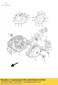 suzuki 1134017G00 cover comp,clut - Bottom side