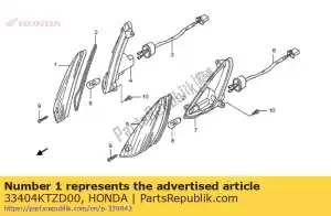 Honda 33404KTZD00 lentille, r. fr. clignotant - La partie au fond