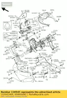 110541469, Kawasaki, parentesi, calotta superiore, rh kawasaki kle versys b a abs 650 , Nuovo