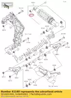 921601496, Kawasaki, amortecedor, amortecedor zr1000daf kawasaki  z 1000 2010 2011 2012 2013 2015 2016 2017 2018 2019 2020 2021, Novo