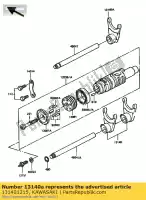 131401215, Kawasaki, forcella-shift kawasaki gpz uni trak a gpz1100 1100 , Nuovo