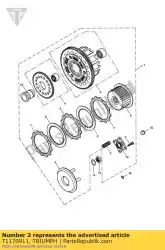 Here you can order the spring from Triumph, with part number T1170911: