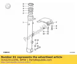 Qui puoi ordinare tubo scorrevole destro - d = 41,0mm (dal 08/1991) da BMW , con numero parte 31422312296: