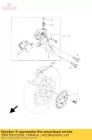 5BRF580V2000, Yamaha, étrier rr assy yamaha ew 50 2005 2006 2007 2008 2009 2010 2013 2014, Nouveau