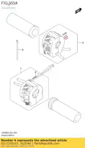 suzuki 0211205167 screw - Bottom side