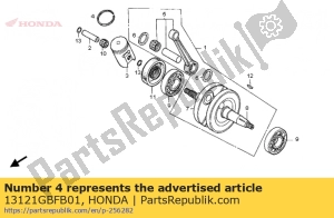 Honda 13121GBFB01 anello, parte superiore del pistone - Lato superiore
