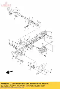 yamaha 2D2181170000 verbinding, staaf 2 - Onderkant