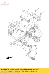 yamaha 18P185120000 fork, shift 2 - Bottom side