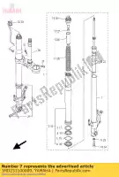 1MD231100000, Yamaha, tubo interno comp.1 yamaha  fjr 1300 2014 2015 2016 2017 2018 2019 2020 2021, Novo