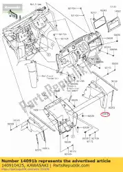01 deksel,vloer,zijkant,rh van Kawasaki, met onderdeel nummer 140910425, bestel je hier online: