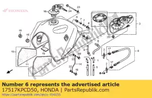 Honda 17517KPCD50 buisonderdeel, 5,3 x 195 - Onderkant