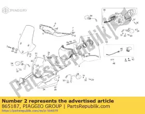 Piaggio Group 865187 torn.c / red all.6m100x30 inox d7380 - Lado inferior